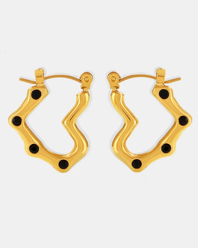 Stainless Steel Heart Earrings 