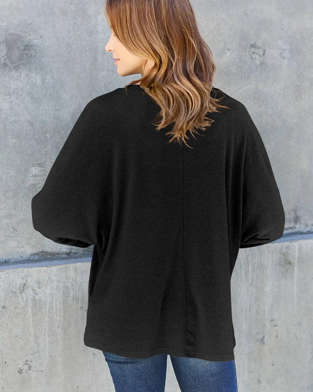 Double Take Full Size Round Neck Long Sleeve T-Shirt