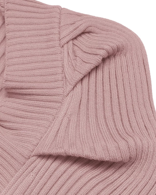 Ribbed Knit Square Neck Bodycon Sweater Dress