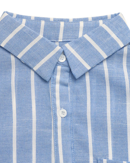 Striped Oversized Button-Down Shirt