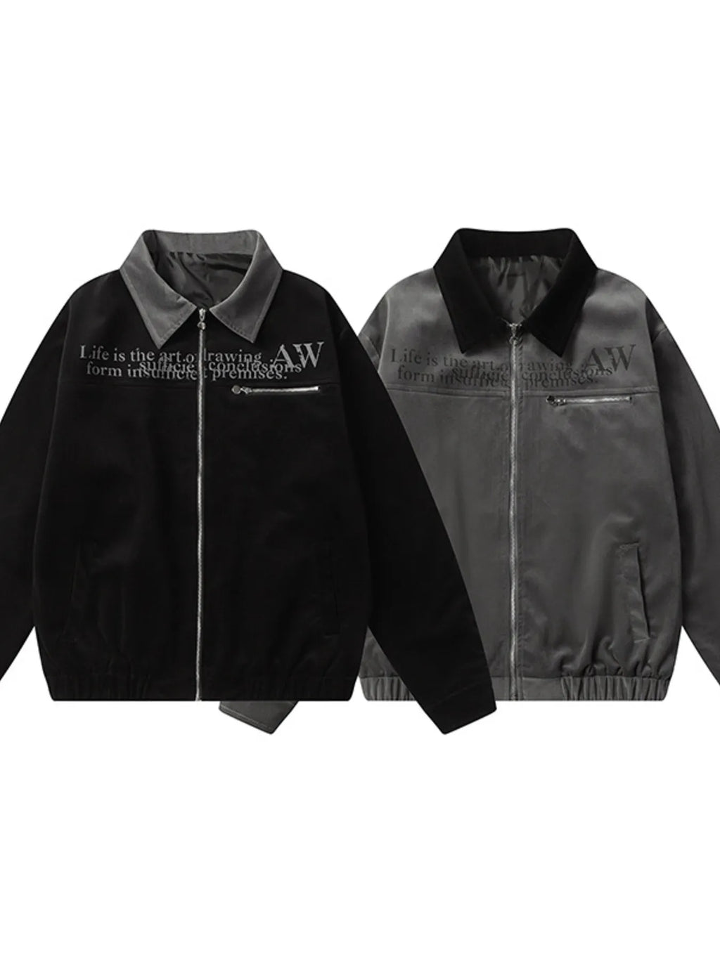 Men's Zip Up Long Sleeve Jacket