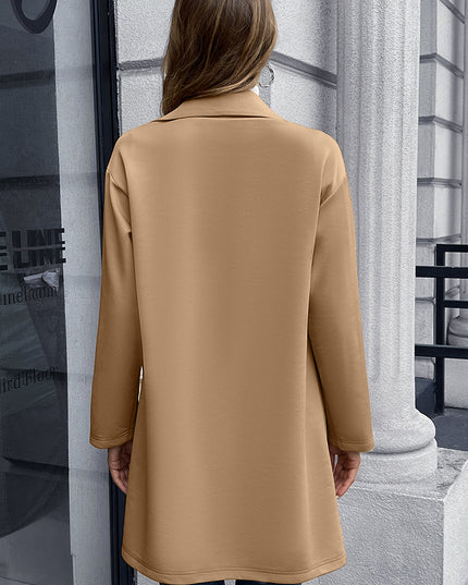 Ivy Lane Lapel Collar Long Sleeve Blazer