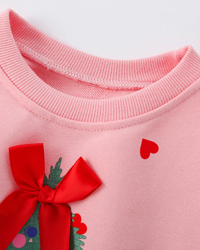 Children's Christmas Tree Applique Sweatshirt