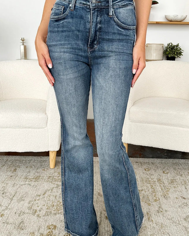 Judy Blue Full Size High Waist Tummy Control Flare Jeans