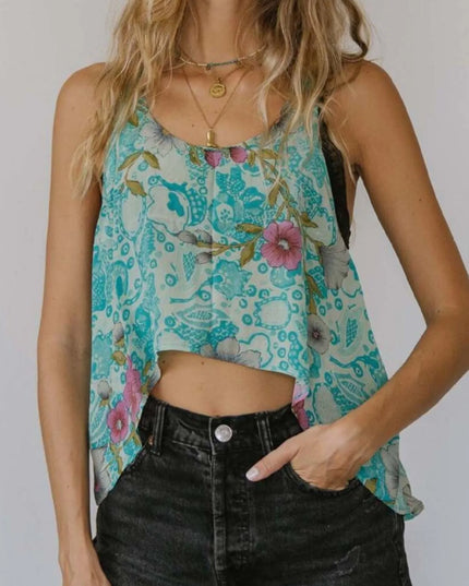 Printed Scoop Neck Tank 