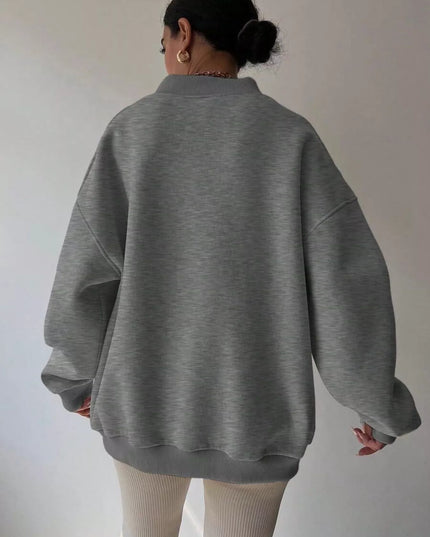 Dropped Shoulder Long Sleeve Oversized Sweatshirt