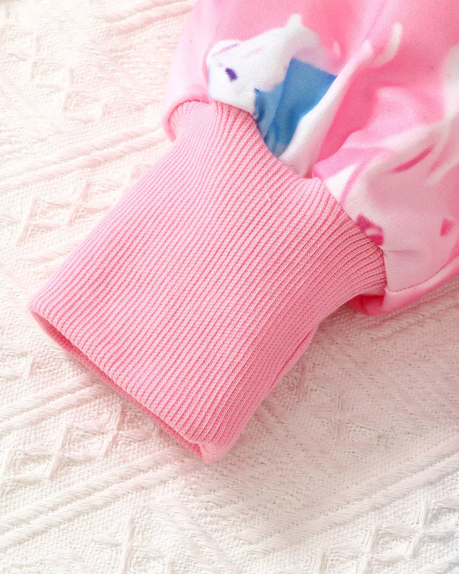 Children's Tie-Dye Graphic Hoodie & Pants Set