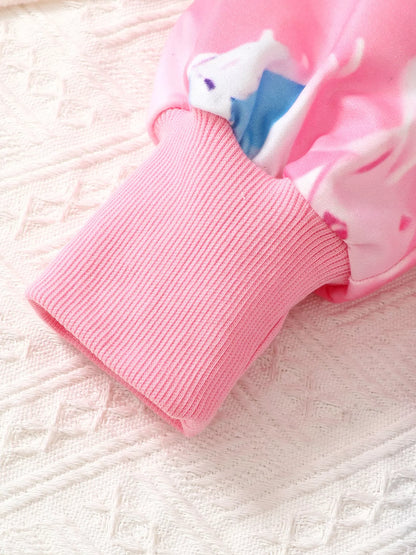 Children's Tie-Dye Graphic Hoodie & Pants Set