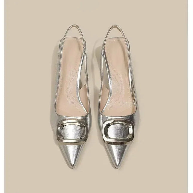 Slingback Pointed Toe Pumps 