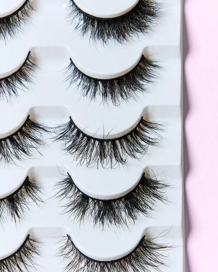SO PINK BEAUTY Mink Eyelashes Variety Pack 5 Pairs