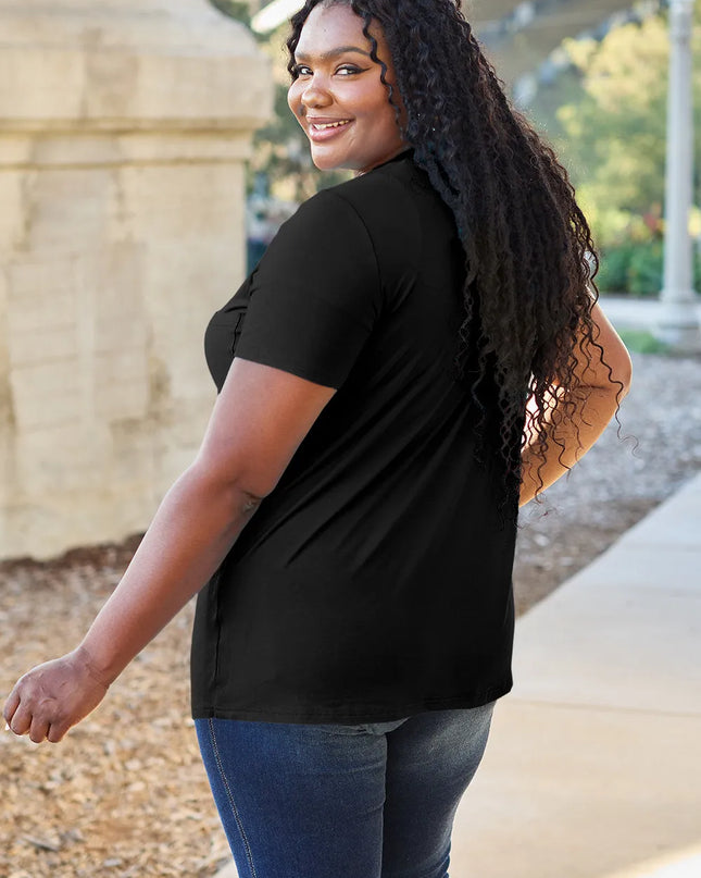 Basic Bae Bamboo Full Size V-Neck Short Sleeve T-Shirt