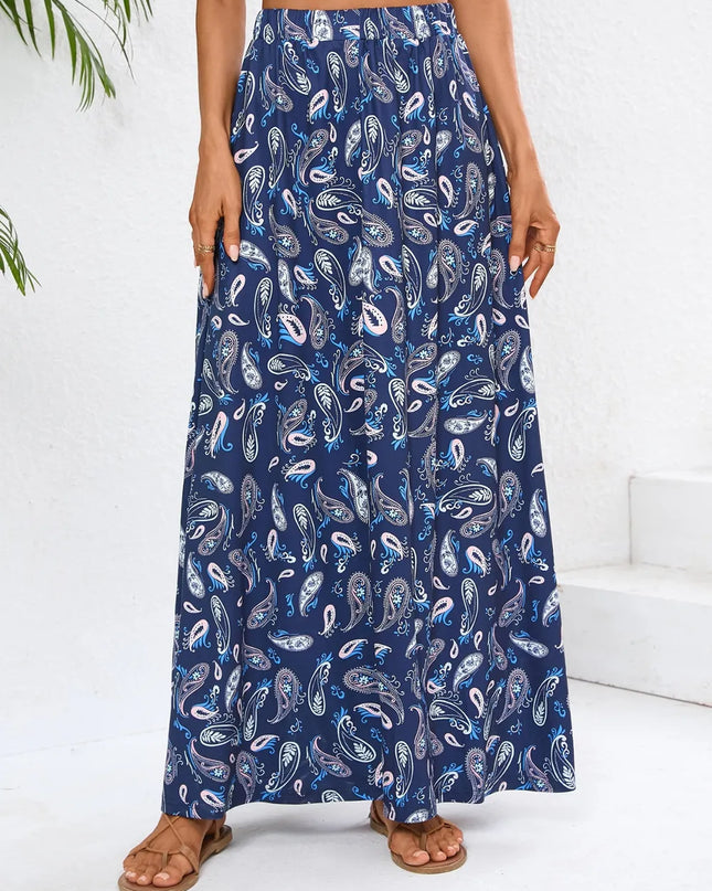 Printed Maxi Skirt 