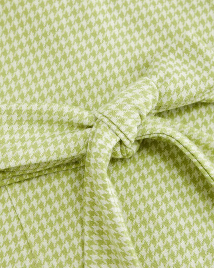 Gingham Button-Front A-Line Mini Dress