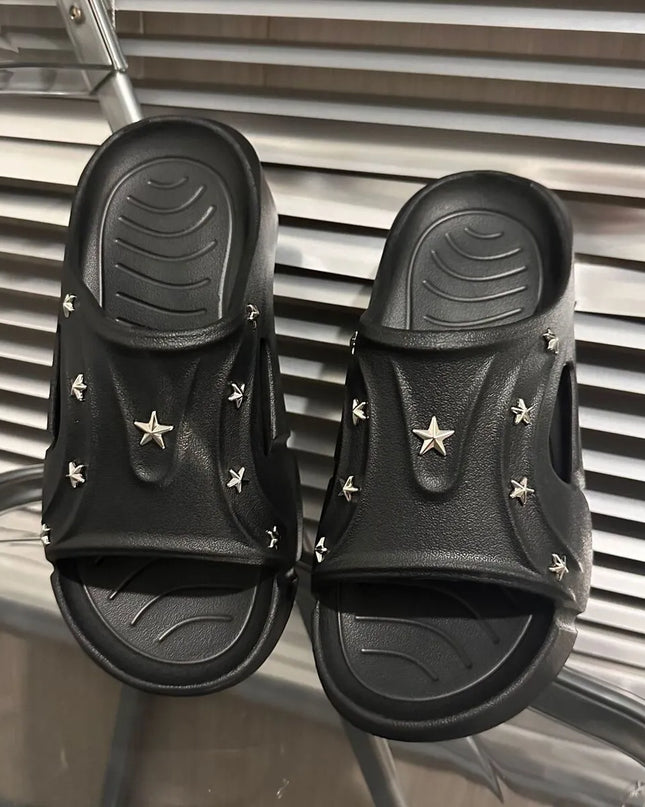 Star Studded Platform Comfort Sandals