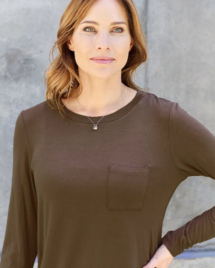 Basic Bae Full Size Round Neck Long Sleeve Top