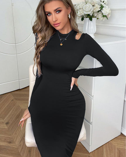 Cutout Long Sleeve Pencil Dress