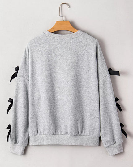 Howdy Christmas 4 Trees Ribbon Bow Decor Sweatshirt