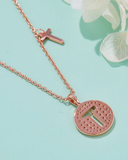 Adored Moissanite K to T Pendant Necklace