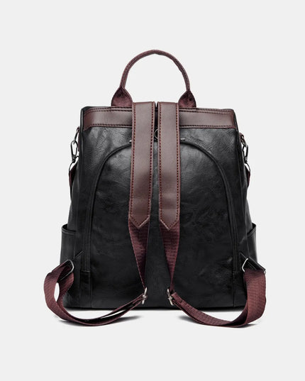 PU Leather Backpack Bag