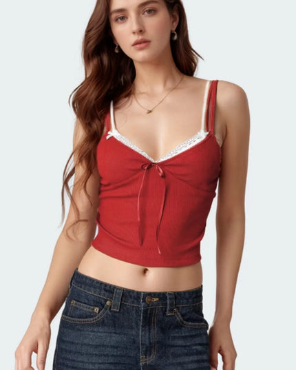 Lace Detail V-Neck Cami 