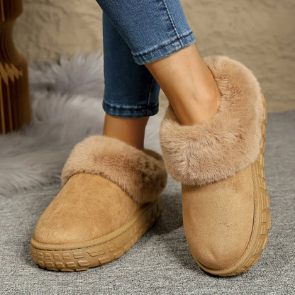 Suede Sherpa-Lined Winter Boots