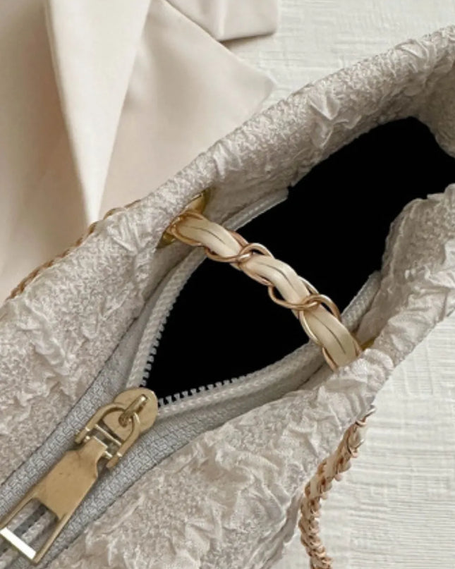 Polyester Texture Chain Tote bag 