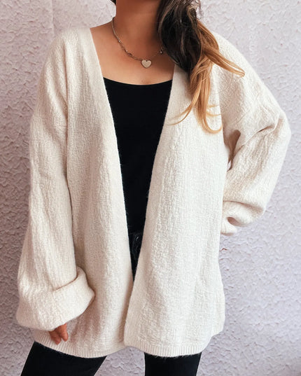 Open Front Long Sleeve Cardigan