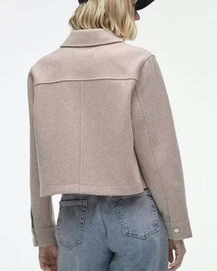 Snap Down Long Sleeve Jacket