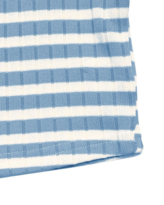 Striped Square Neck Long Sleeve Top and Pants Lounge Set