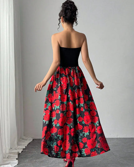 Floral Tube Maxi Dress