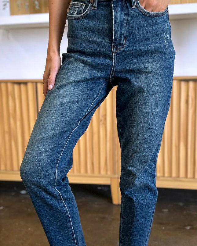 Judy Blue Full Size Tummy Control High Waist Slim Jeans