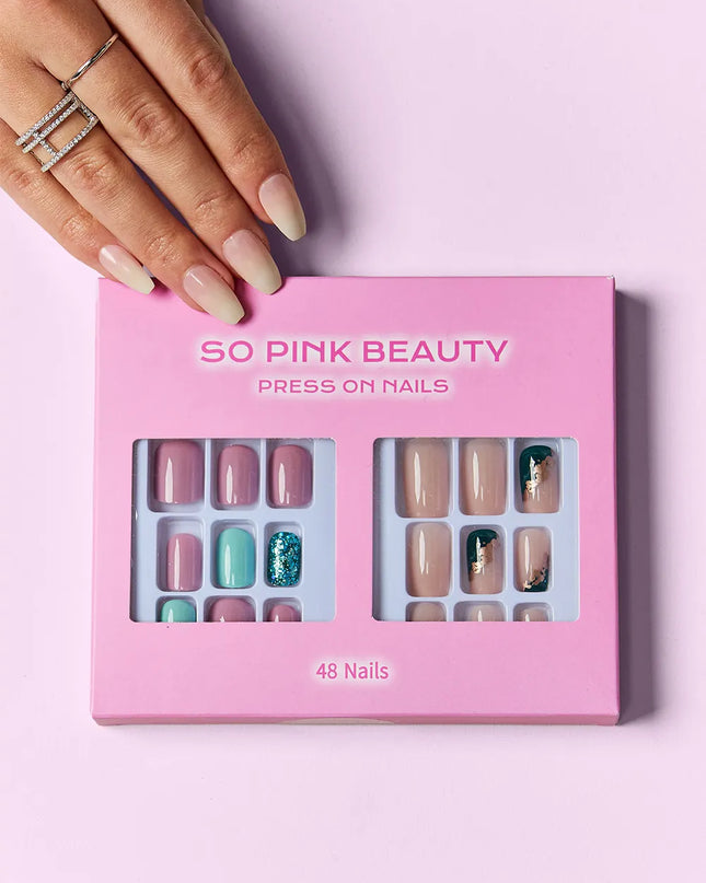 SO PINK BEAUTY Press On Nails 2 Packs 