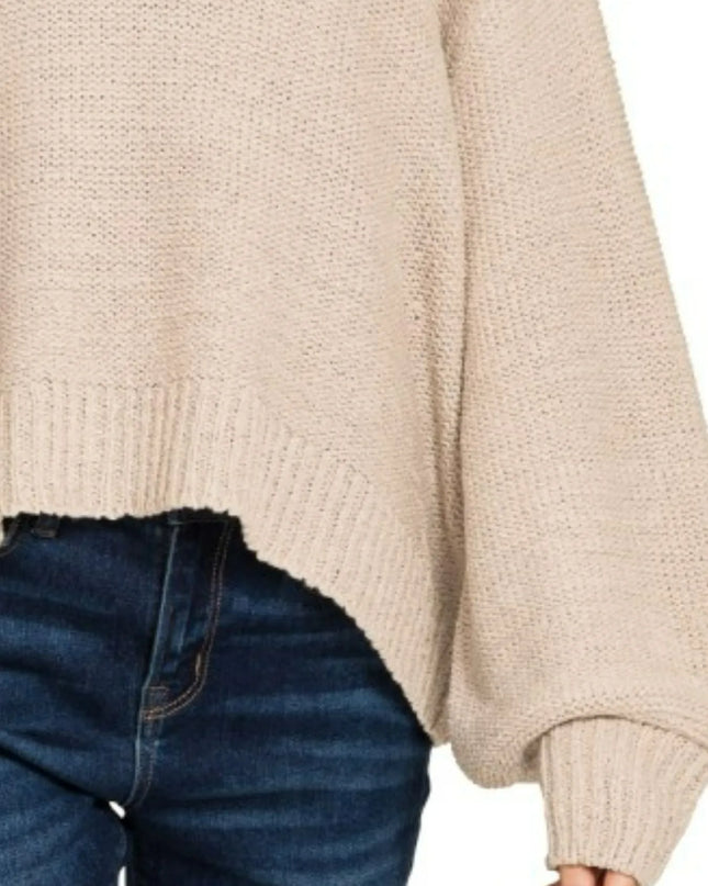 Zenana Oversized Baloon Sleeve Sweater