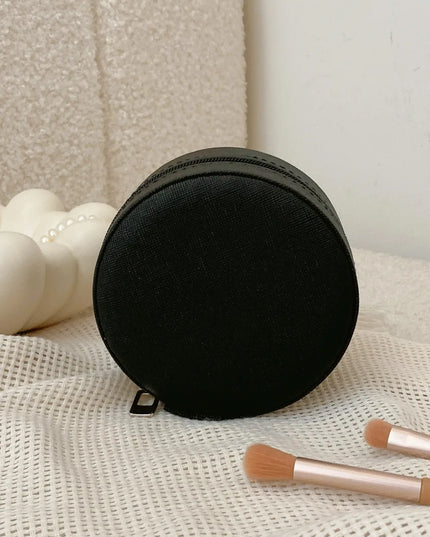 PU Leather Jewelry Storage Box Black One Size