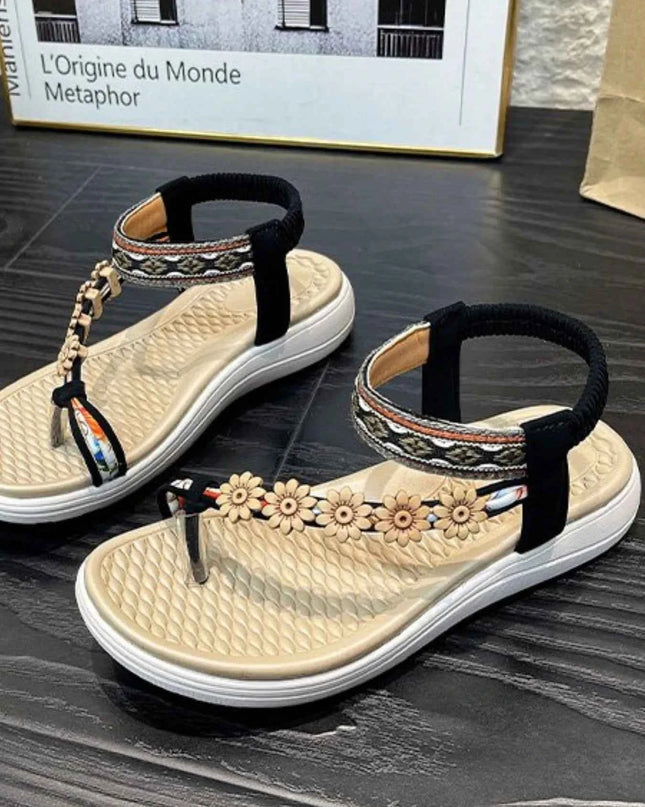 Flower Ankle Strap Sandals