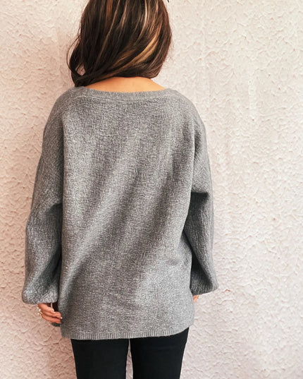 Open Front Long Sleeve Cardigan