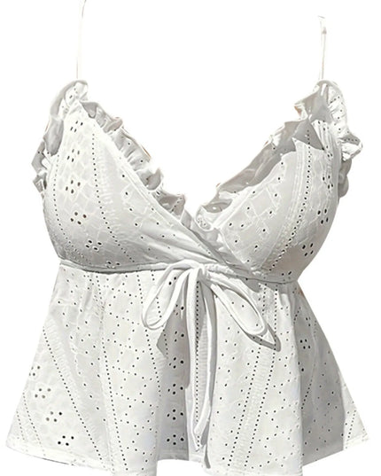 Eyelet Ruffle Cami