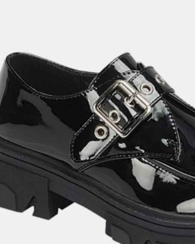 Forever Link Buckled Platform Lug Sole Loafers