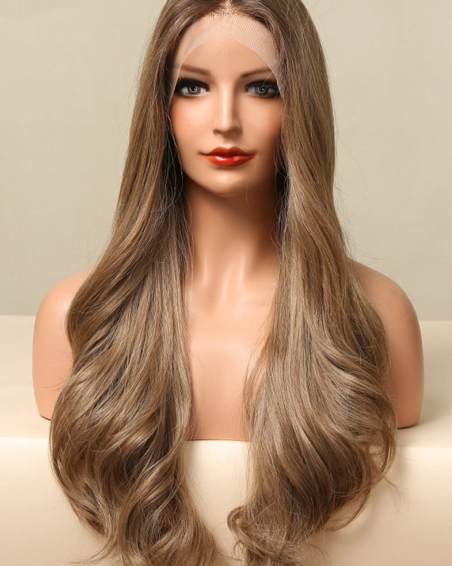 13*2" Lace Front Wigs Synthetic Long Wave 26" 150% Density in Golden Brown Golden Brown One Size