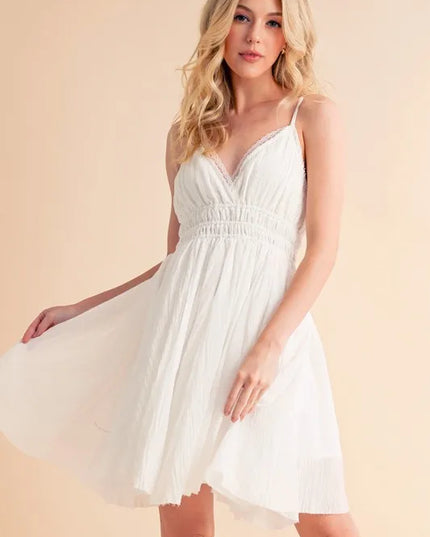 Aemi+Co Lace Detail Mini Cami Dress 