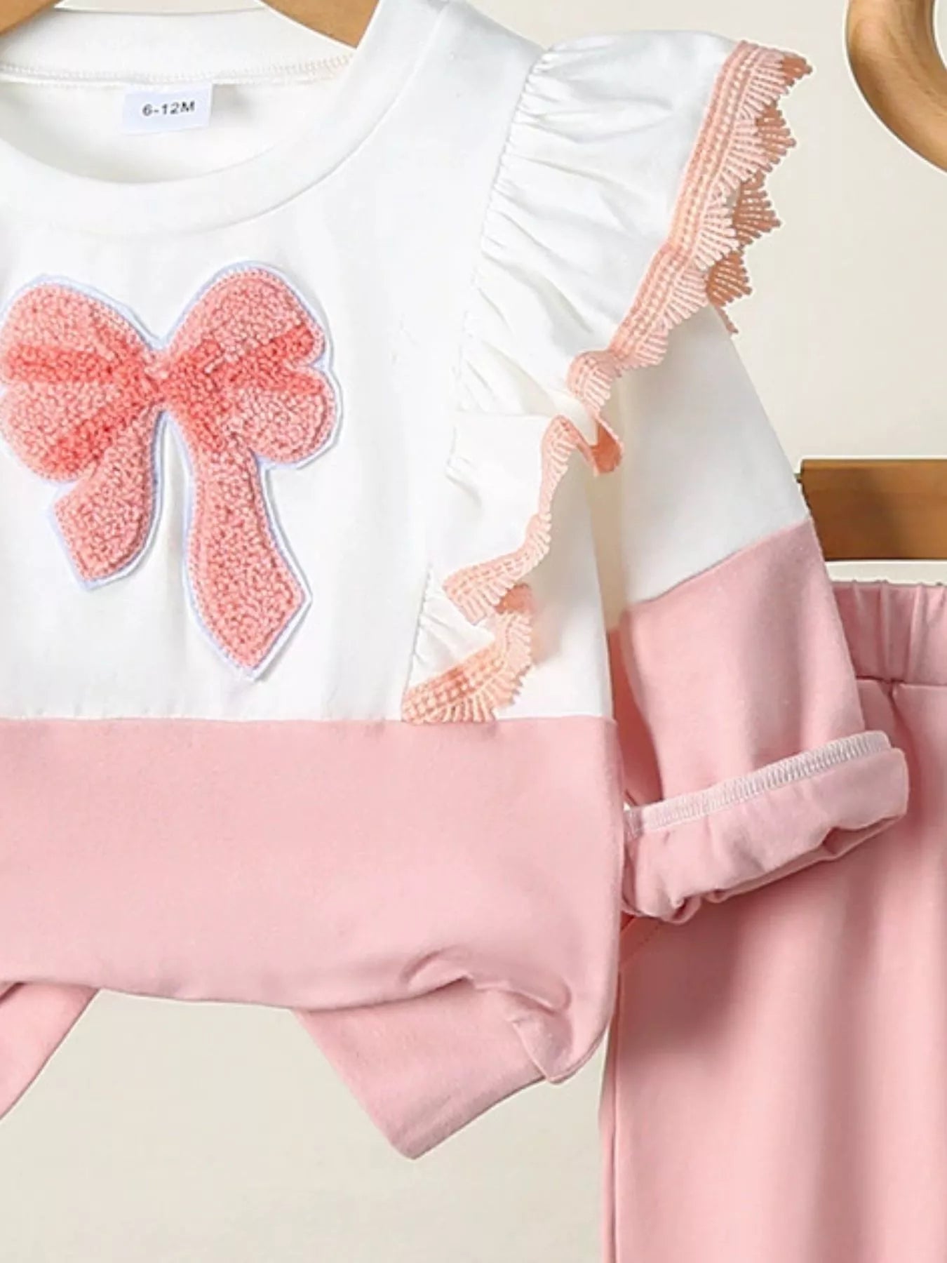 Children's Flower Long Sleeve Top and Pants Set