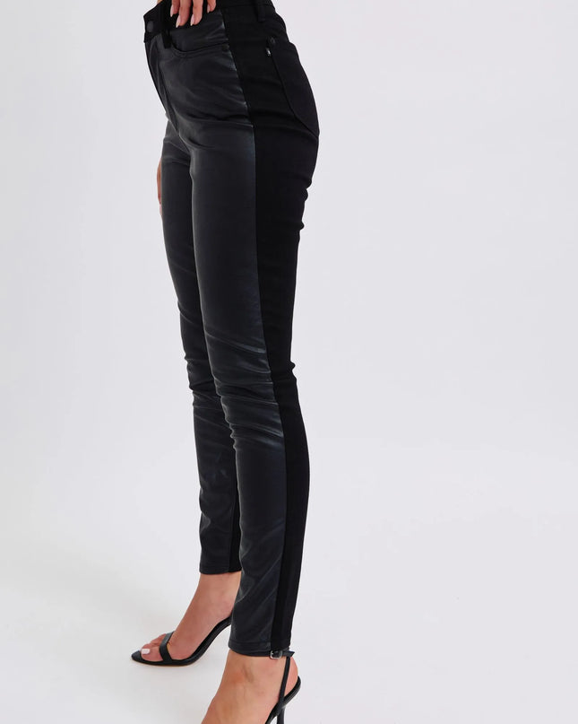 Judy Blue Plus Size HW Faux Leather Skinny Pants