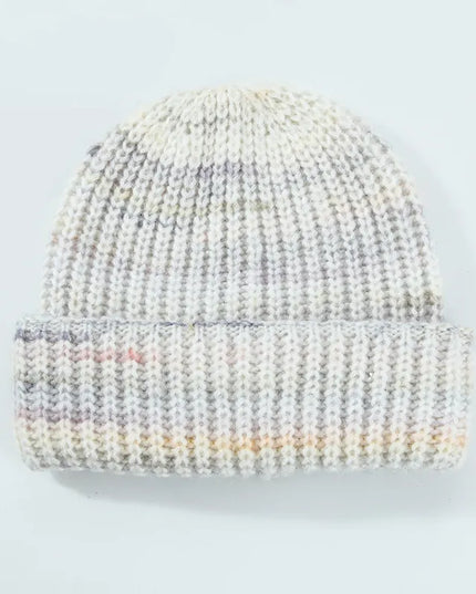 Thermal Contrast Knit Hat Cream One Size