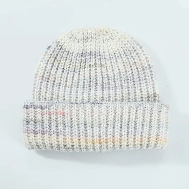 Thermal Contrast Knit Hat Cream One Size