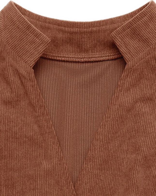 Long Sleeve Button Front Belted Midi Dress