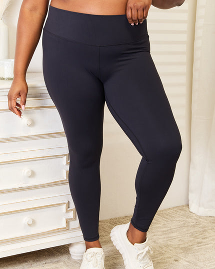 Double Take Wide Waistband Sports Leggings