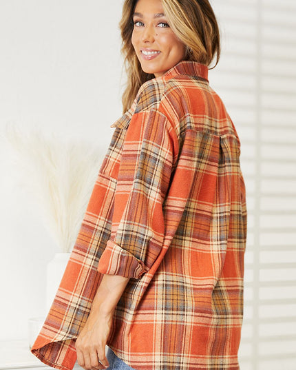 Mandy Plaid Dropped Shoulder Shirt