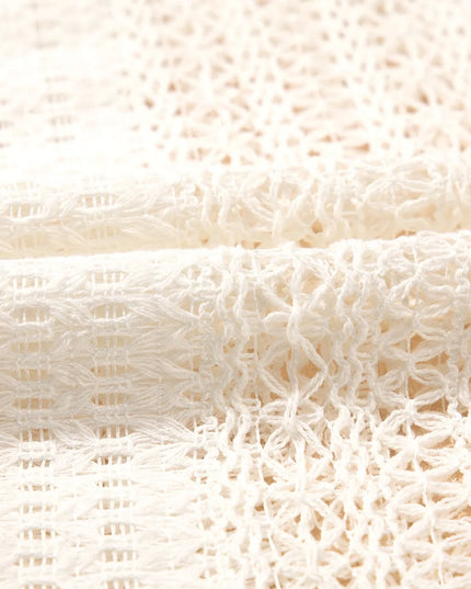 Lace Crochet Collared Neck Oversized Shirt