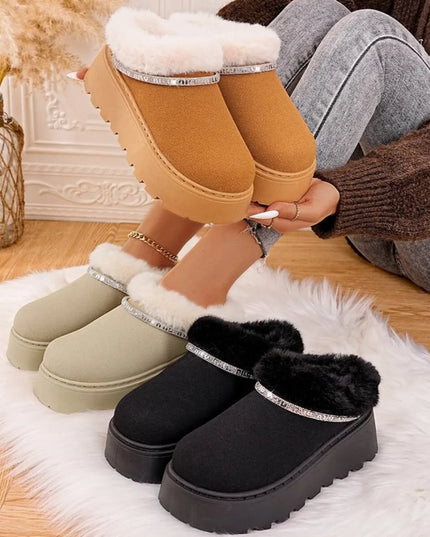 Round Toe Platform Boots