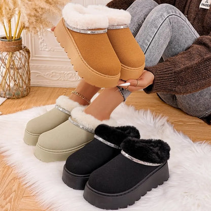 Round Toe Platform Boots